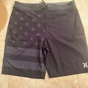 Hurley Men's Dark Gray Swim Board Shorts